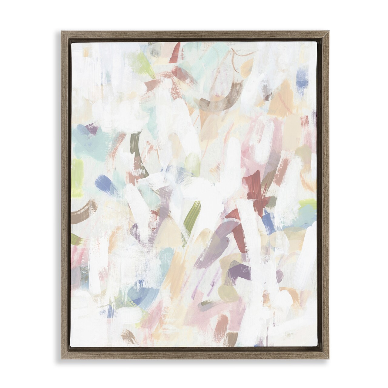 Stupell Industries Candy Scrape Abstraction Floating Frame, design by June Erica Vess